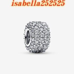 Pandora Sparkling Pavé Triple-row Charm|Pendant